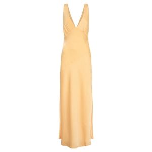 Meshki Nadia satin maxi dress with cowl back - NWOT, Medium